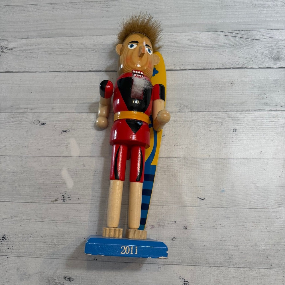 Wondershop‎ Surfer Nutcracker with Surfboard 2011 Limited Edition 14"